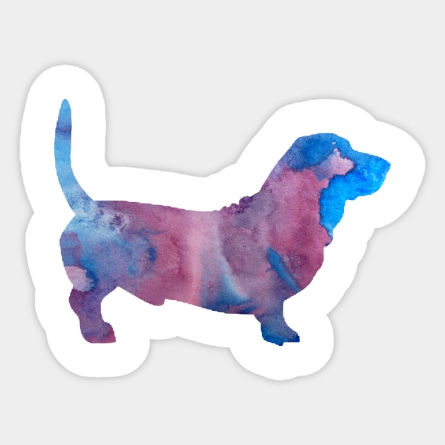 Basset hound Sticker by TheJollyMarten